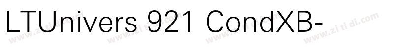 LTUnivers 921 CondXB字体转换
